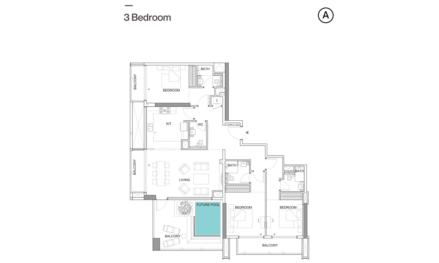 Binghatti Tulip Floor Plan
