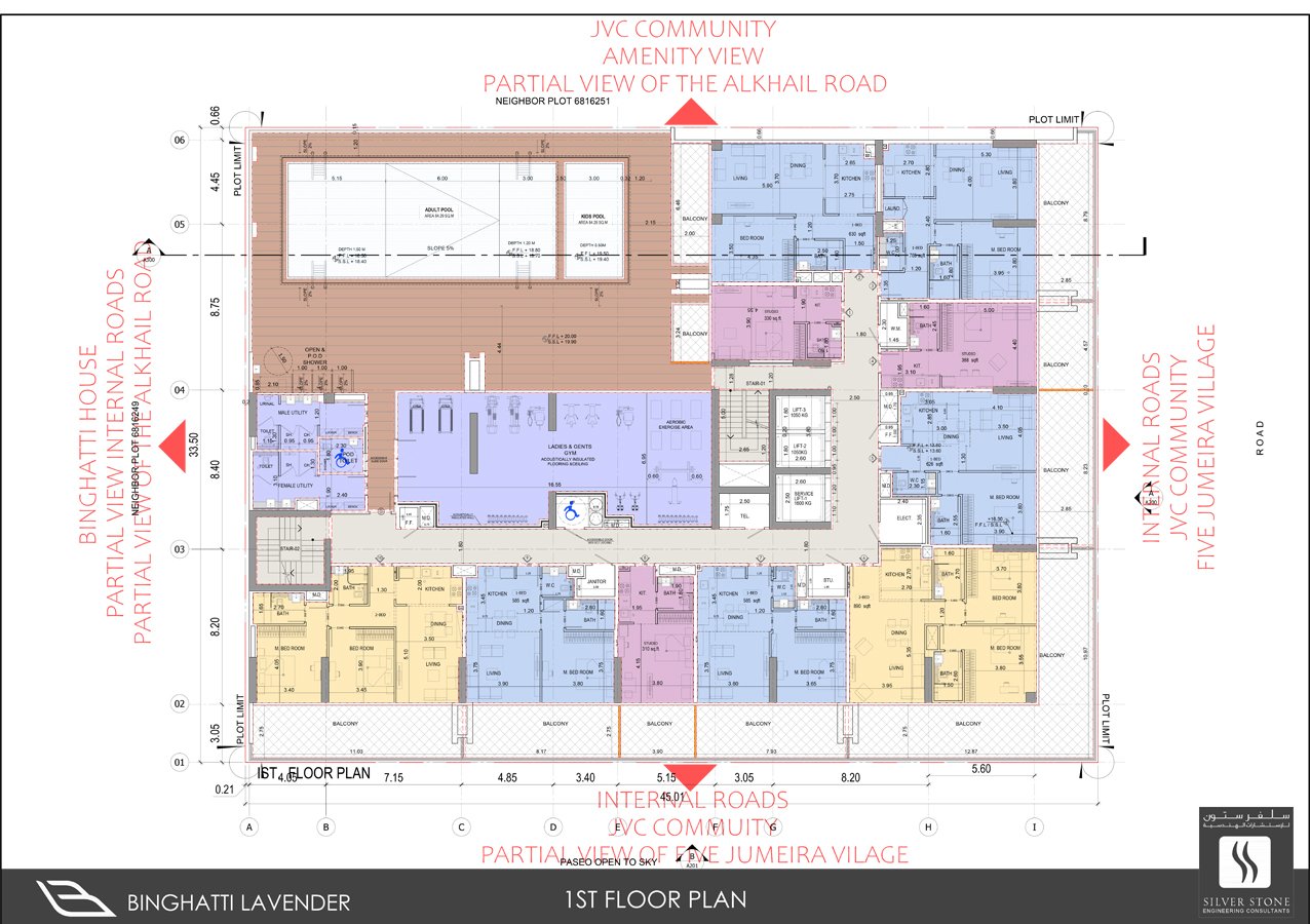 Binghatti Lavender Floor Plan