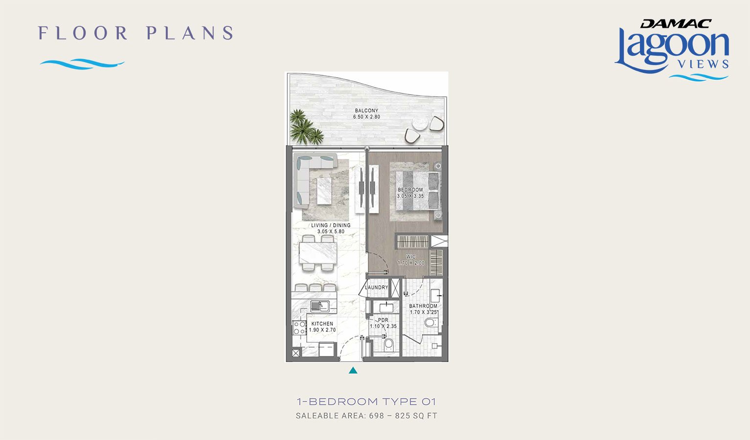 Damac Lagoon Views 3 Floor Plan
