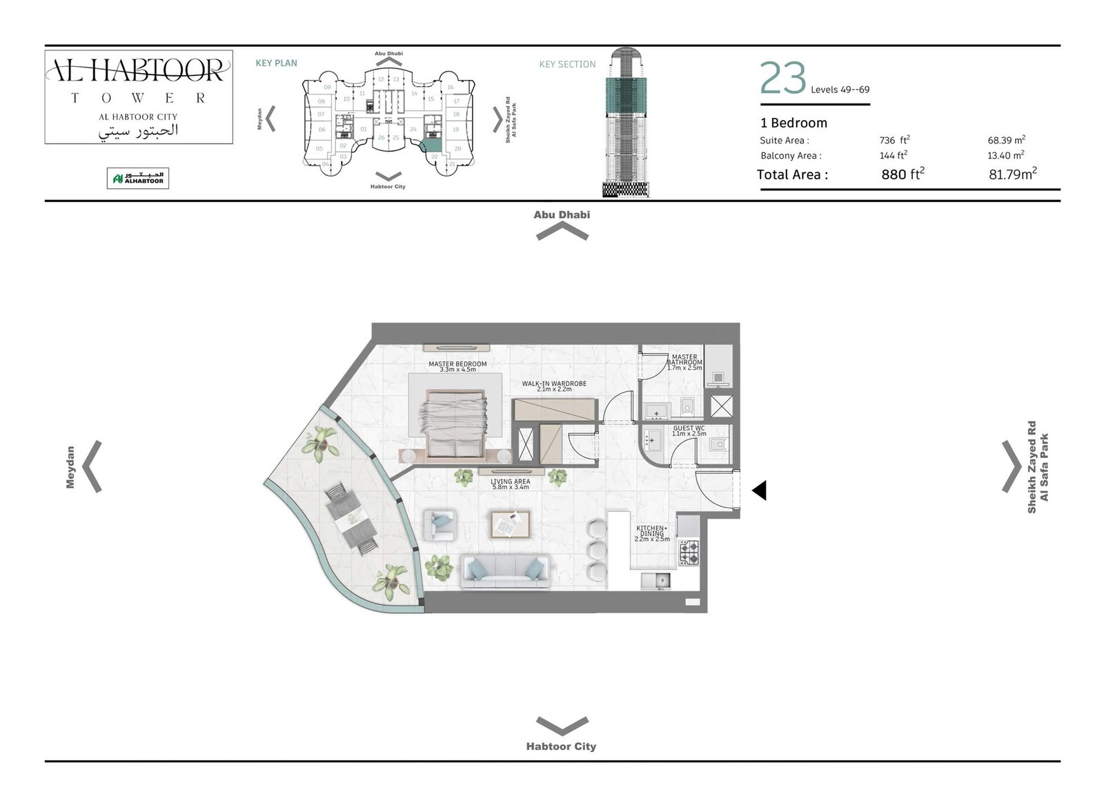 Habtoor Tower Floor Plan