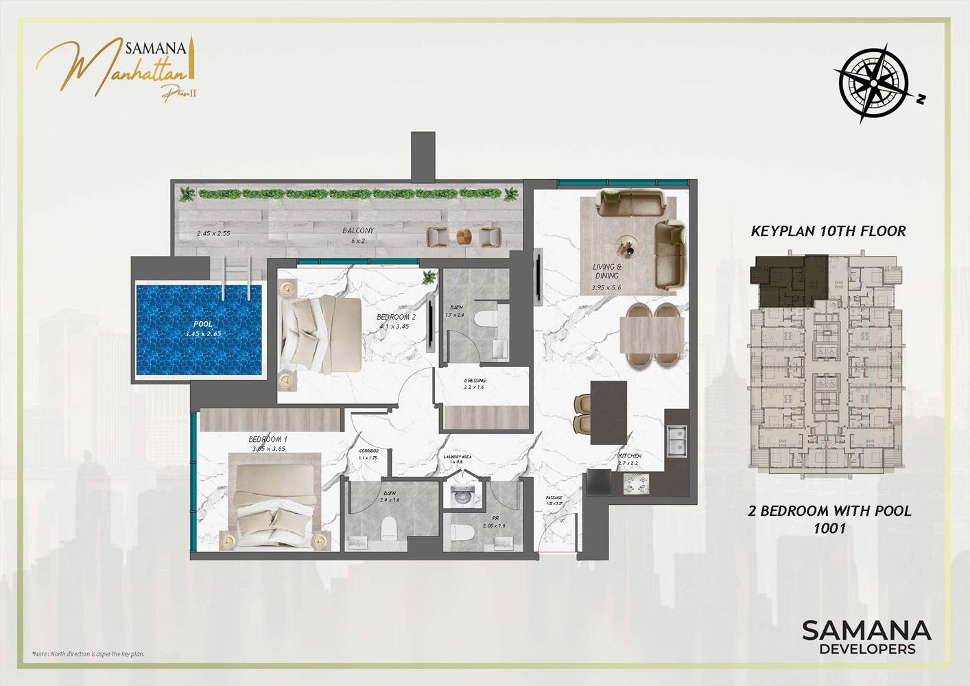 Samana Manhattan 2 Floor Plan