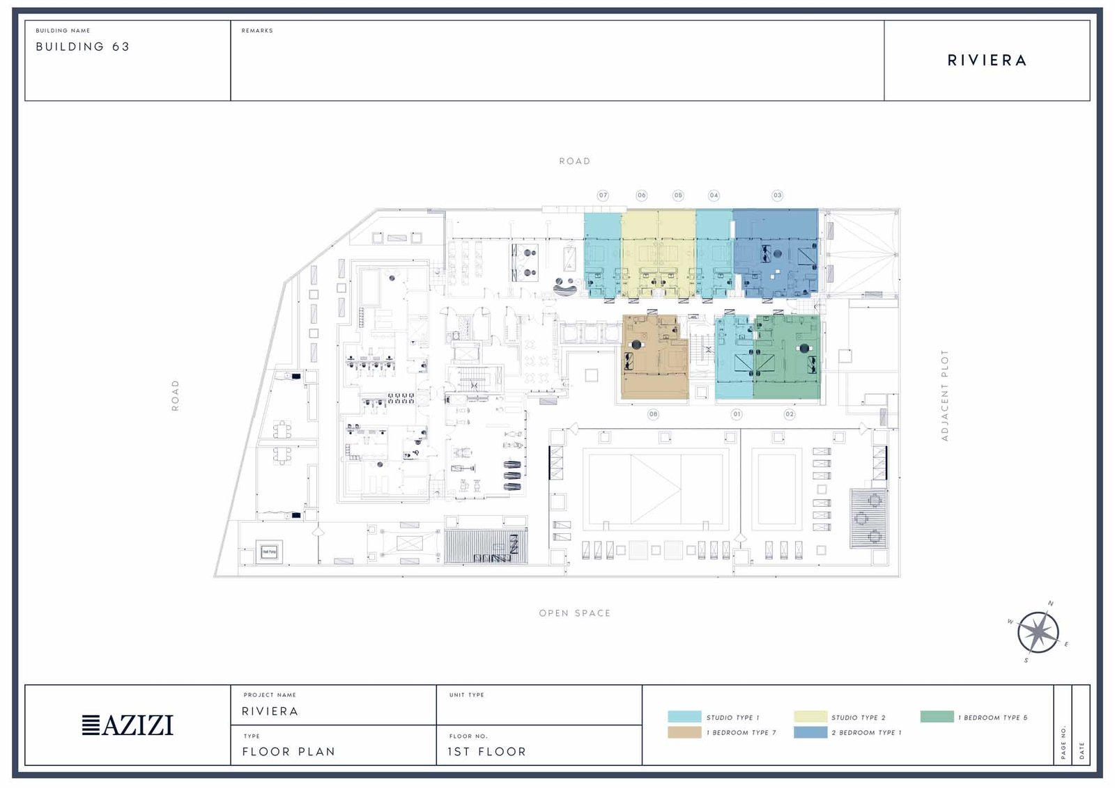 Azizi Riviera 63 Apartment Floor Plan