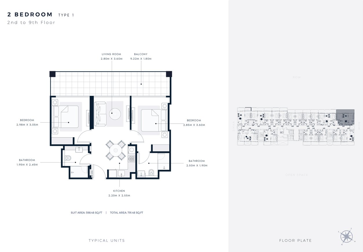 Azizi Riviera 65 Floor Plan