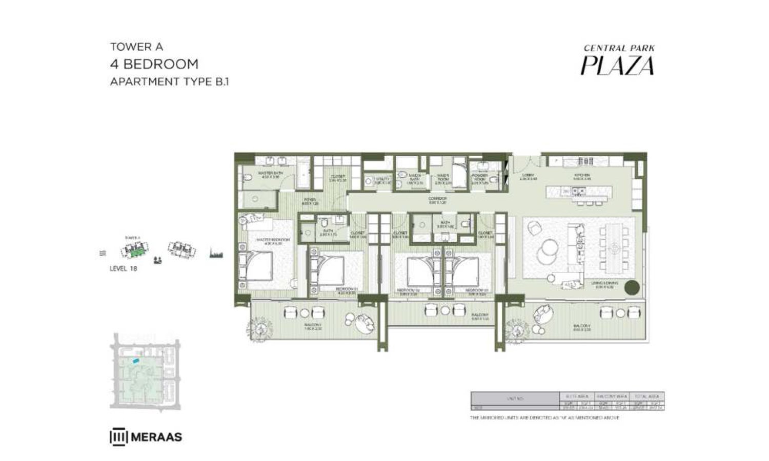 Central Park Plaza at City Walk Floor Plan