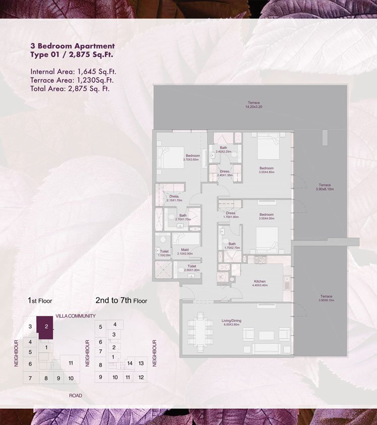 Amalia Residences Floor Plan