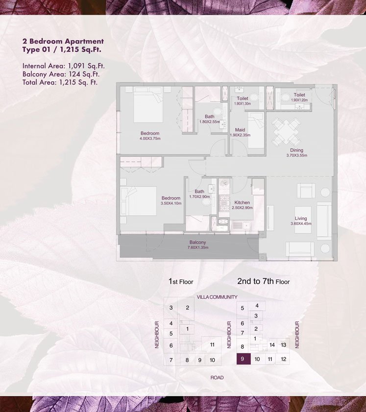 Amalia Residences Floor Plan