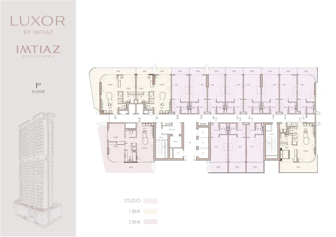 The Luxor Apartments Floor Plan