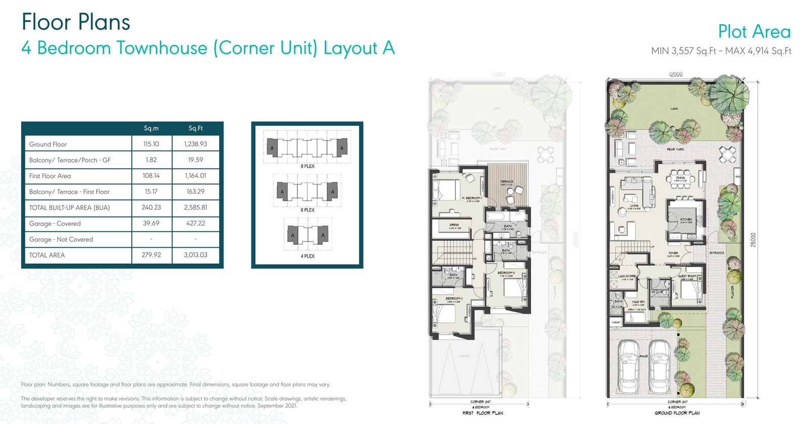 Murooj Phase 2 Townhouses Floor Plan