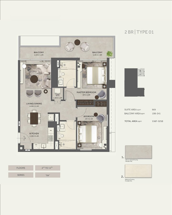 Marriott Residences at Business Bay Floor Plan
