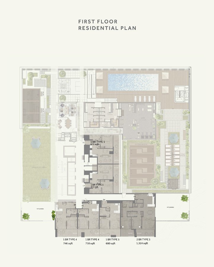 Marriott Residences at Business Bay Floor Plan
