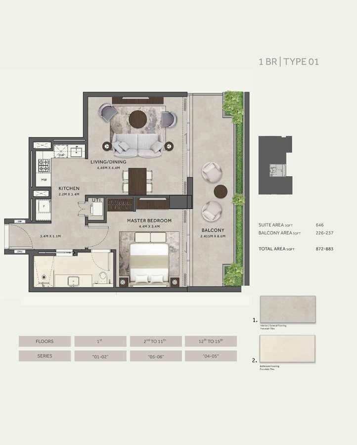 Marriott Residences at Business Bay Floor Plan