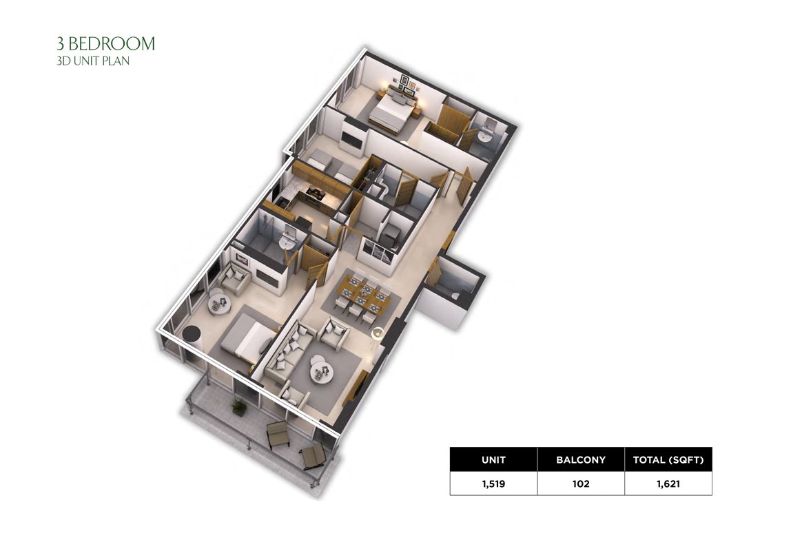 Damac Park Town Floor Plan
