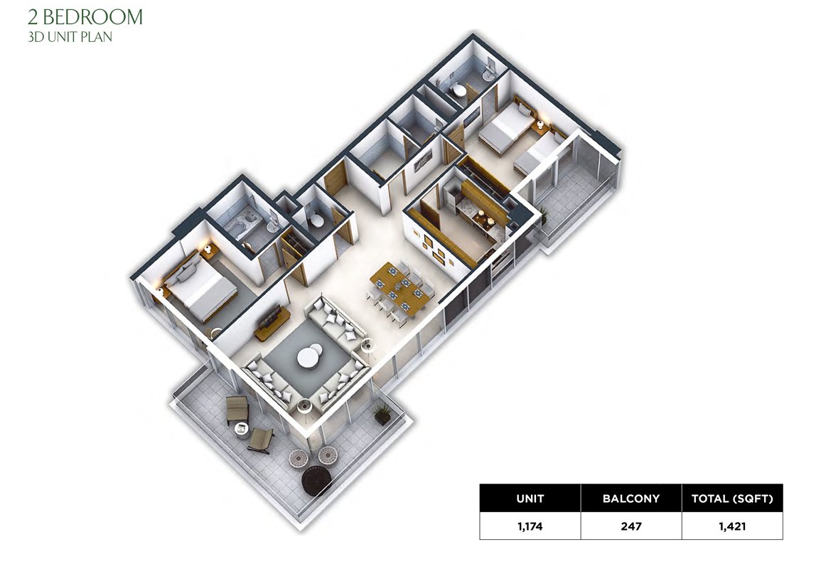 Damac Park Town Floor Plan