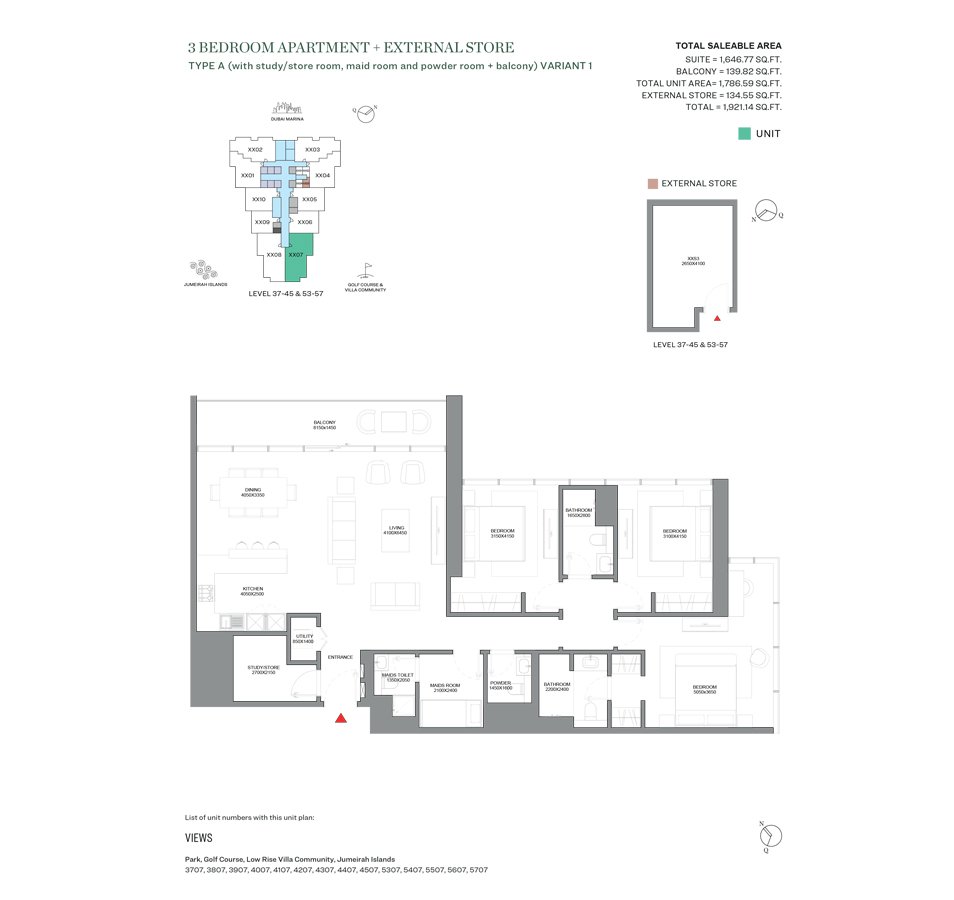 Sobha Verde Residences Floor Plan