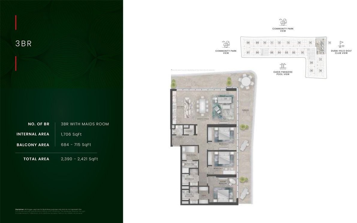The Golf Residence Floor Plan
