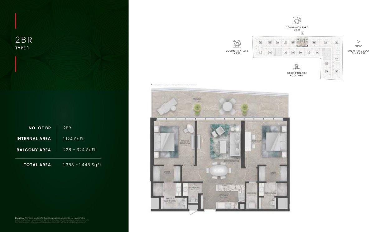The Golf Residence Floor Plan