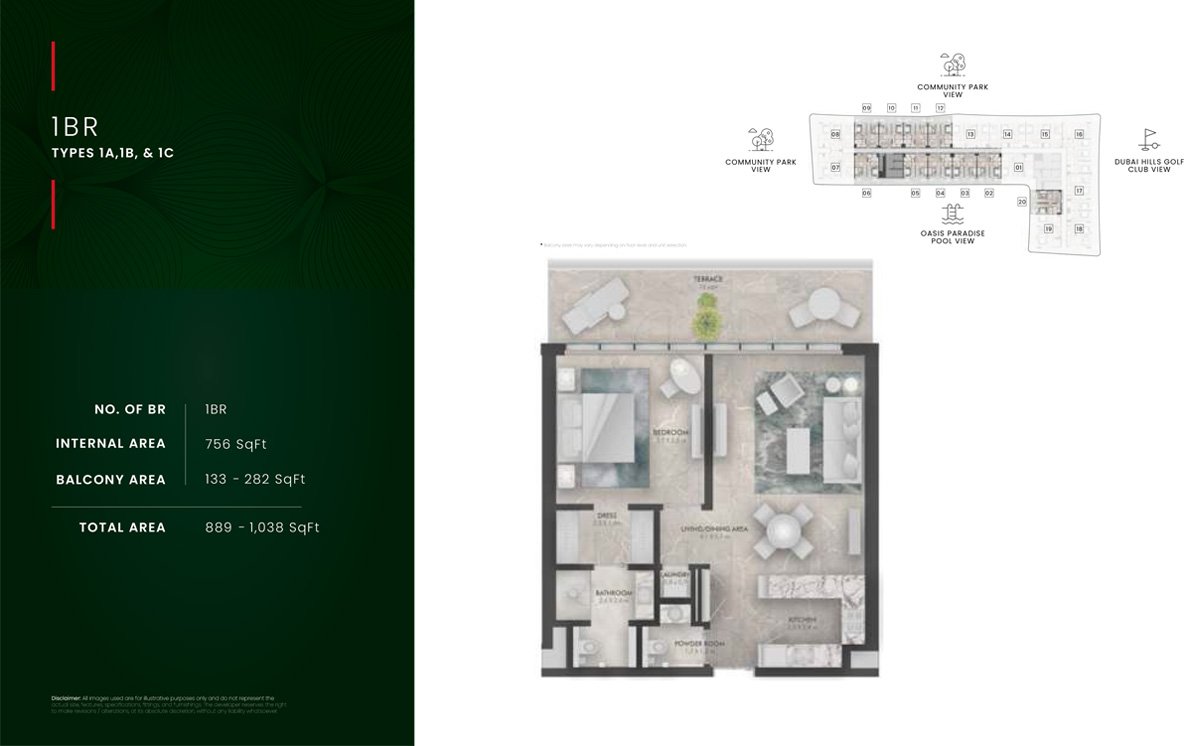 The Golf Residence Floor Plan
