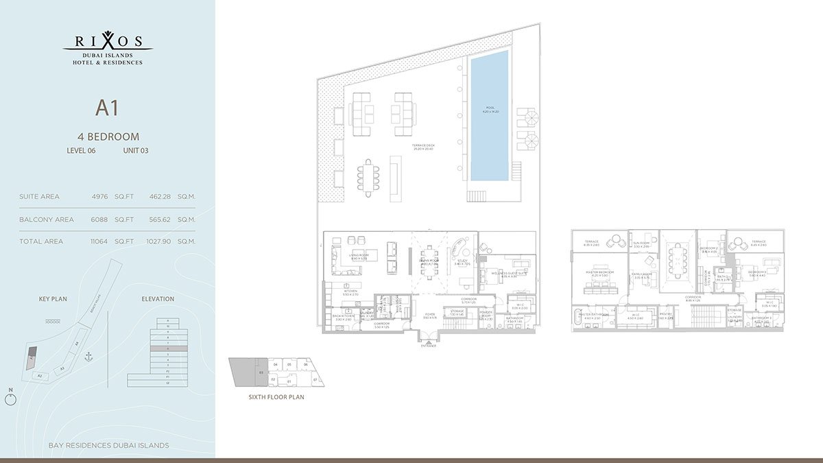 Nakheel Rixos Dubai Islands Floor Plan