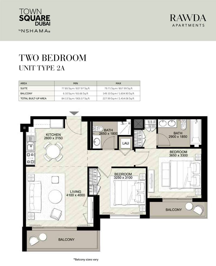 Rawda Apartments by Nshama Floor Plan
