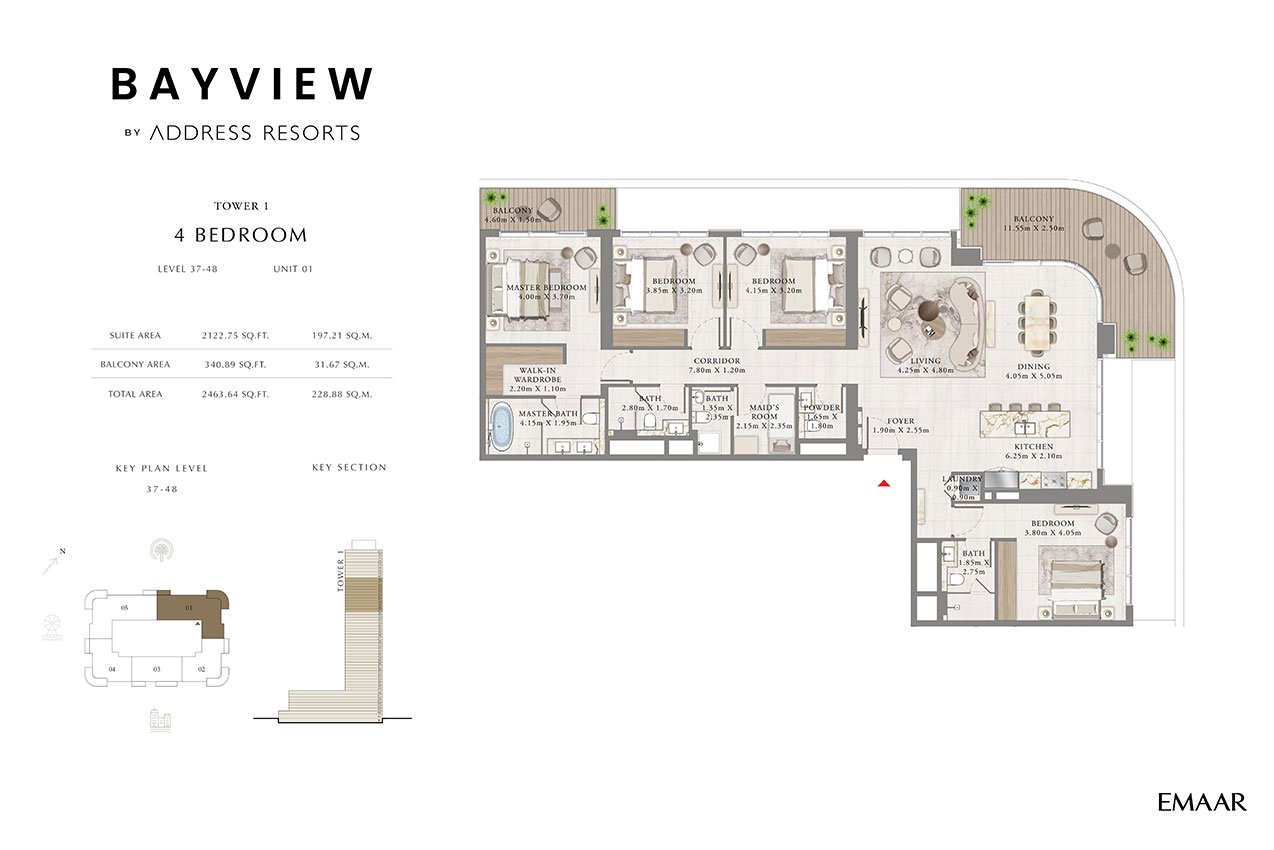 Bayview by Address Resorts Floor Plan