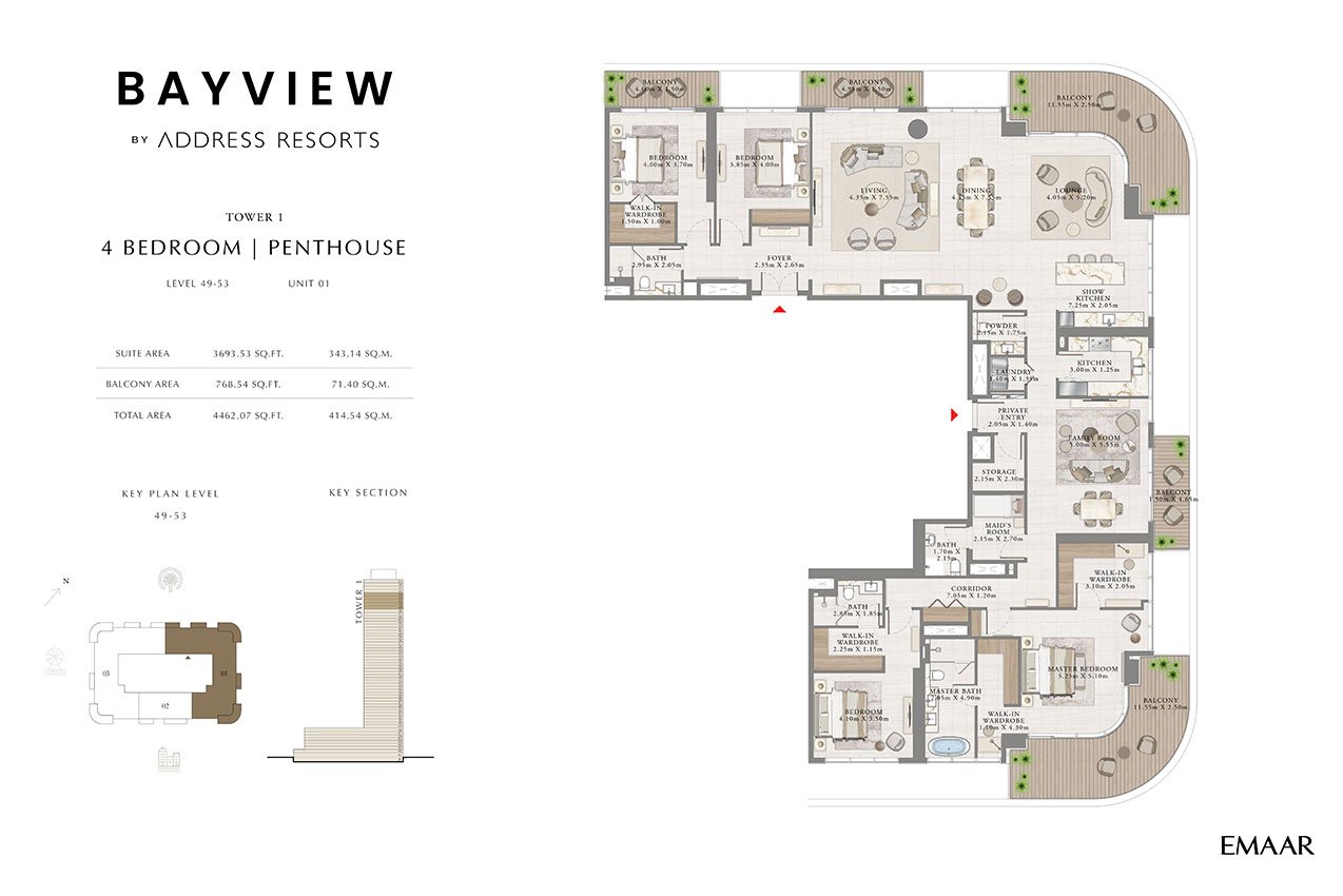 Bayview by Address Resorts Floor Plan