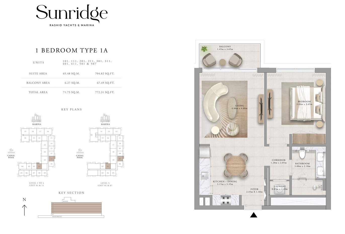 Emaar Sunridge Apartments Floor Plan