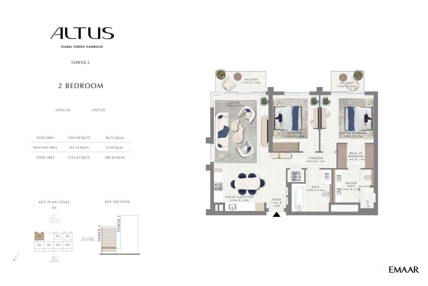 Altus – Dubai Creek Harbour Floor Plan
