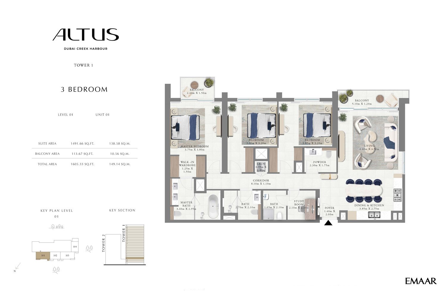 Altus – Dubai Creek Harbour Floor Plan