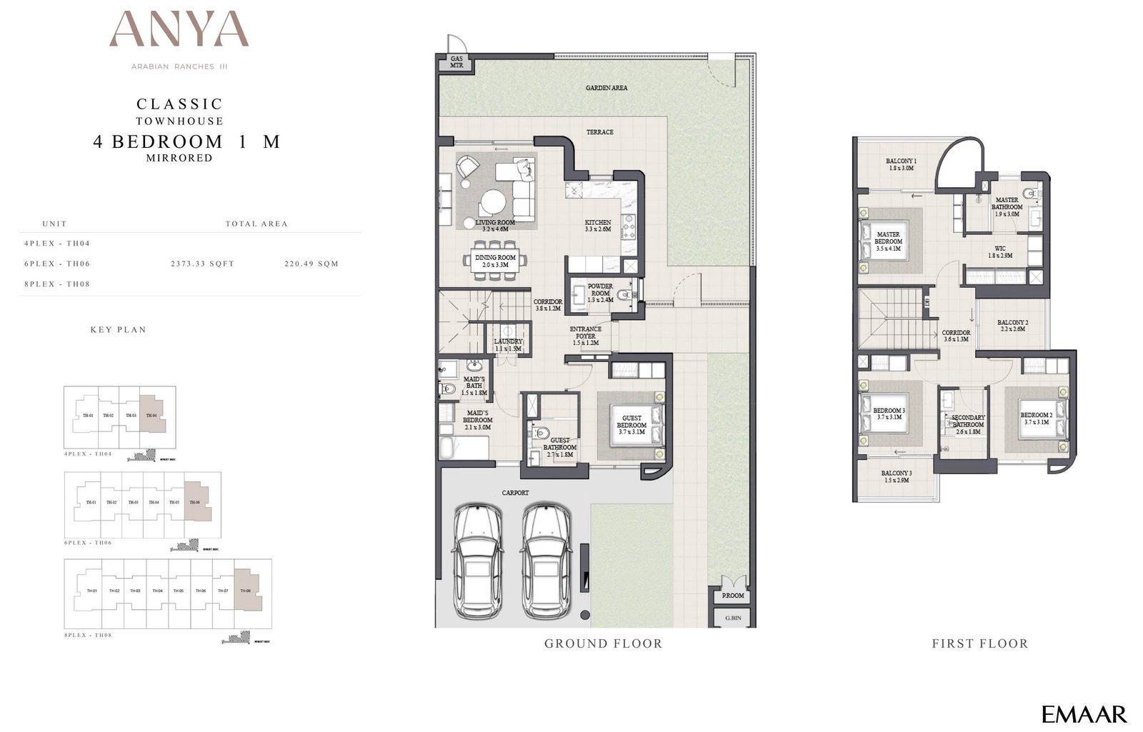 Emaar Anya Floor Plan