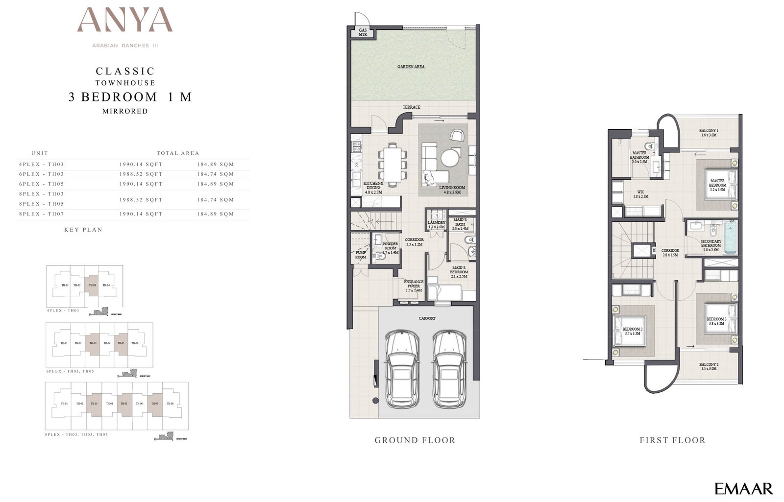 Emaar Anya Floor Plan