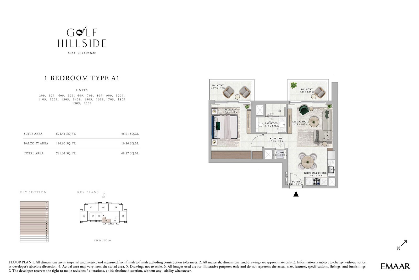 Golf Hillside – Dubai Hills Estate Floor Plan