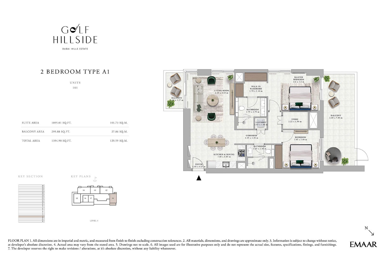 Golf Hillside – Dubai Hills Estate Floor Plan