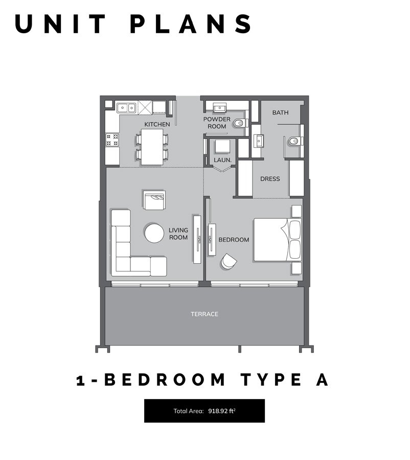 Vista by Prestige One 1 BR Apartment Floor Plan