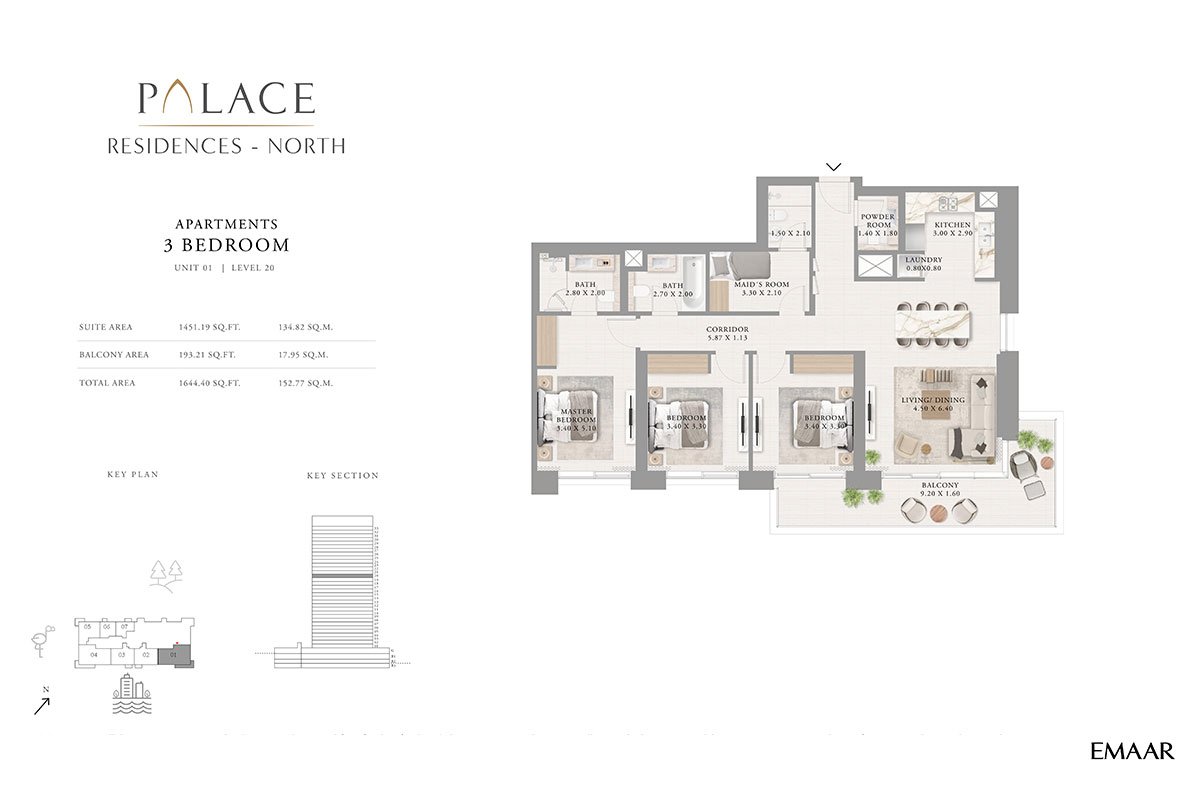Palace Residences North Floor Plan