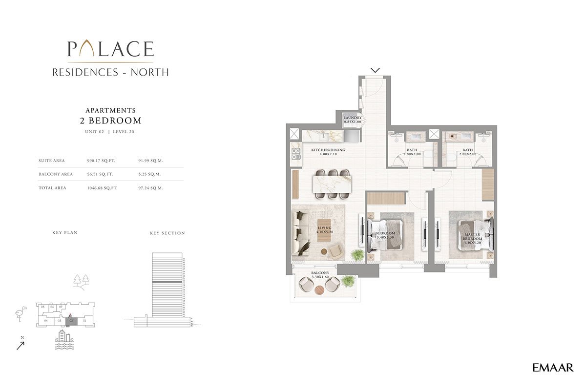 Palace Residences North Floor Plan