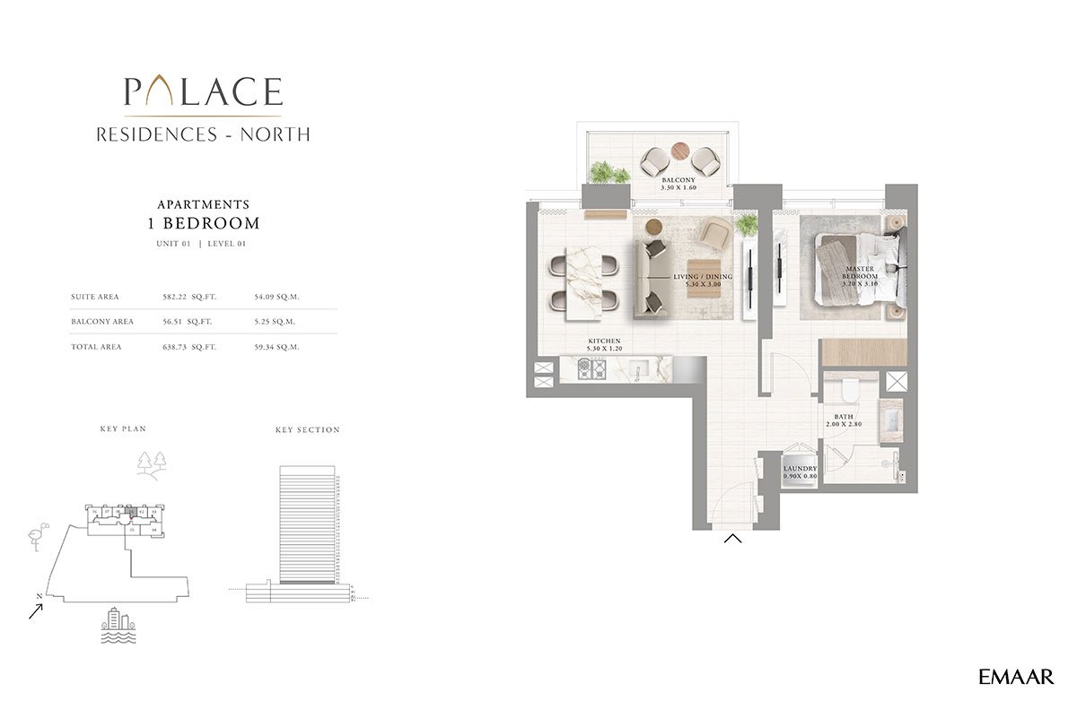 Palace Residences North Floor Plan
