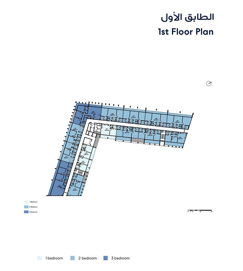 Nesba 1 at Aljada Apartment Floor Plan