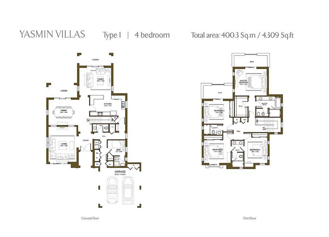 Yasmin at Arabian Ranches 2 Floor Plan