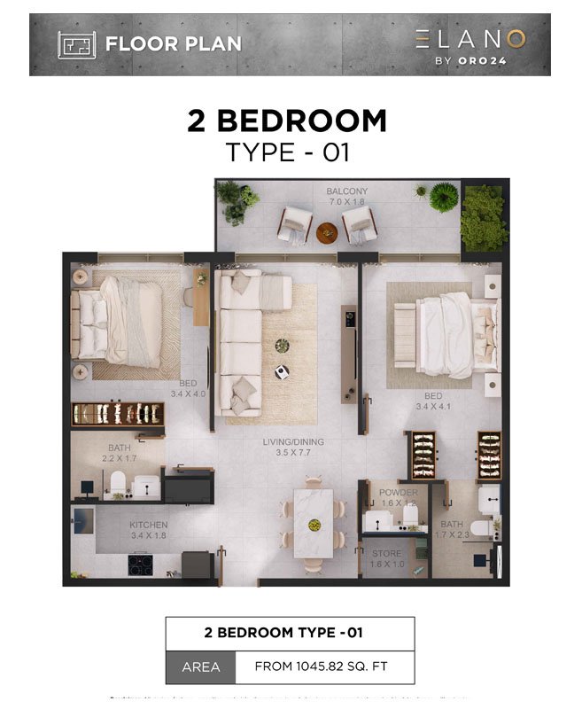 Elano by Oro24 Floor Plan