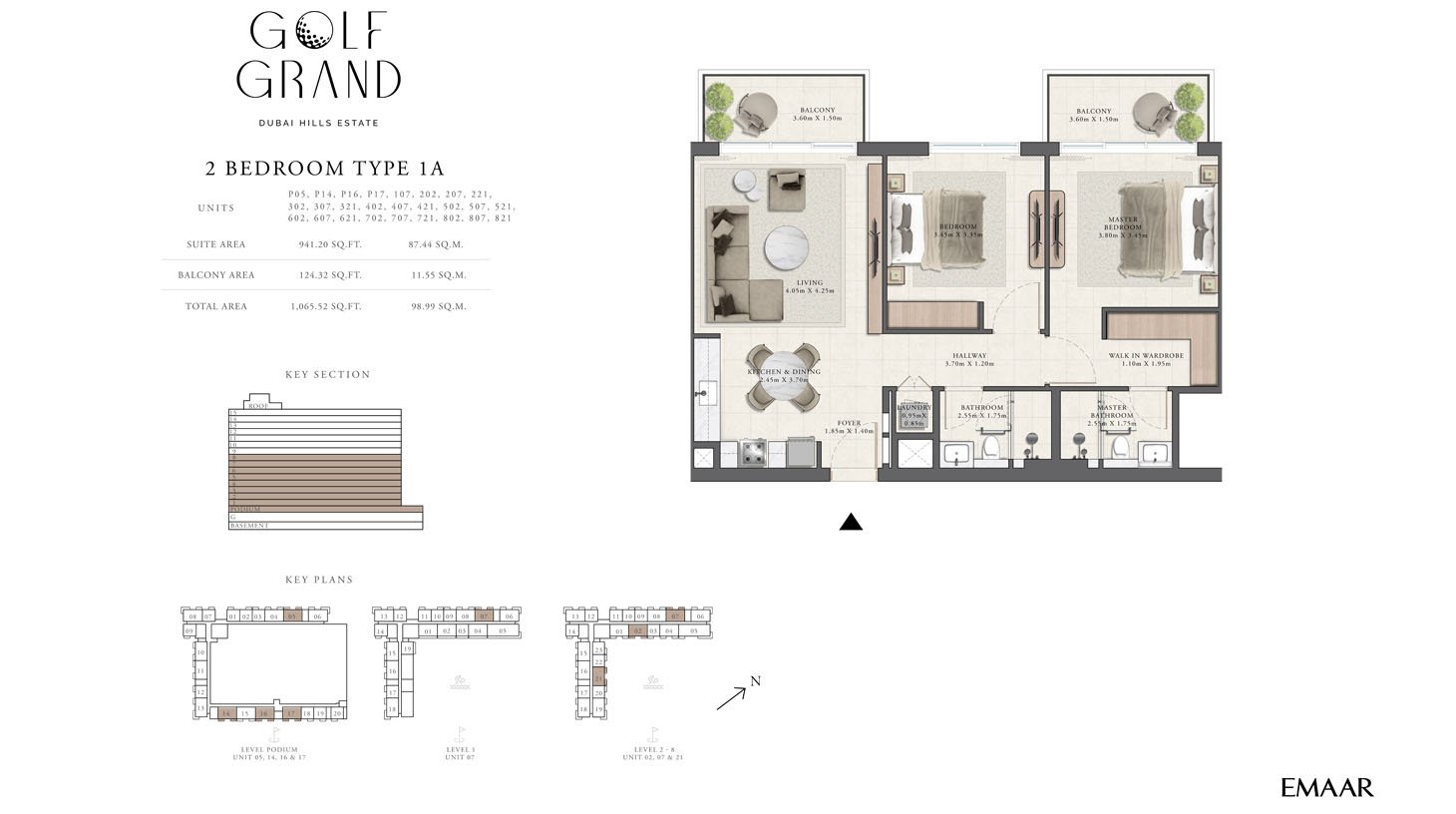 Emaar Golf Grand Floor Plan
