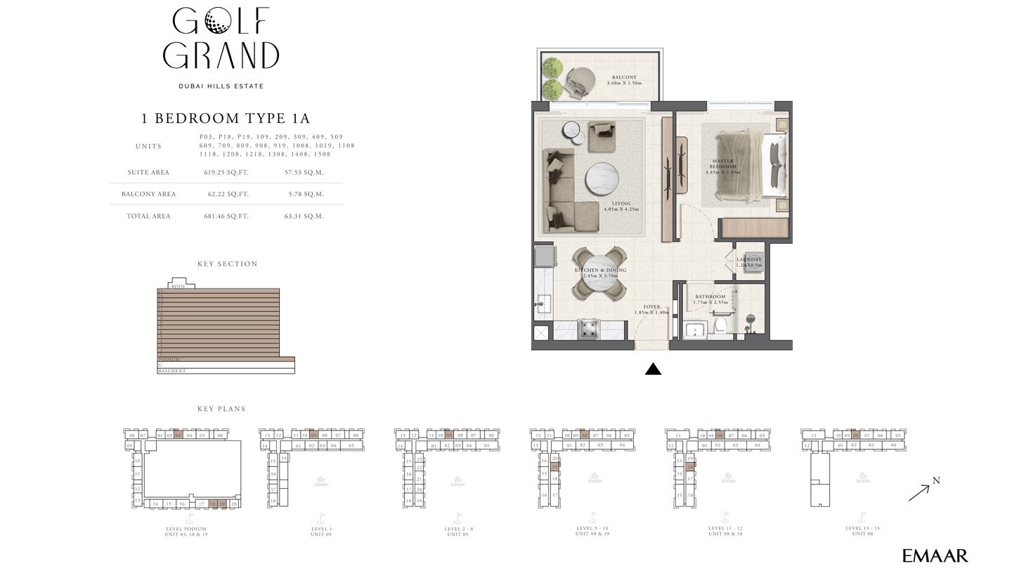 Emaar Golf Grand Floor Plan