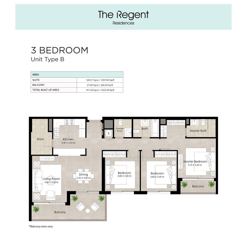The Regent by Nshama Floor Plan