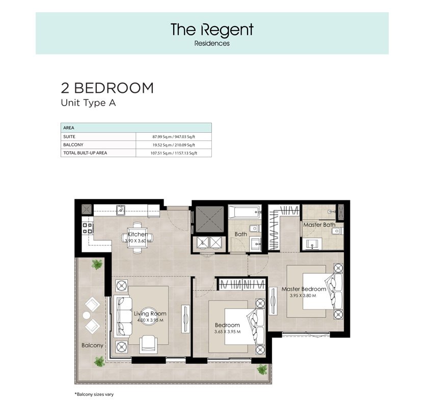 The Regent by Nshama Floor Plan