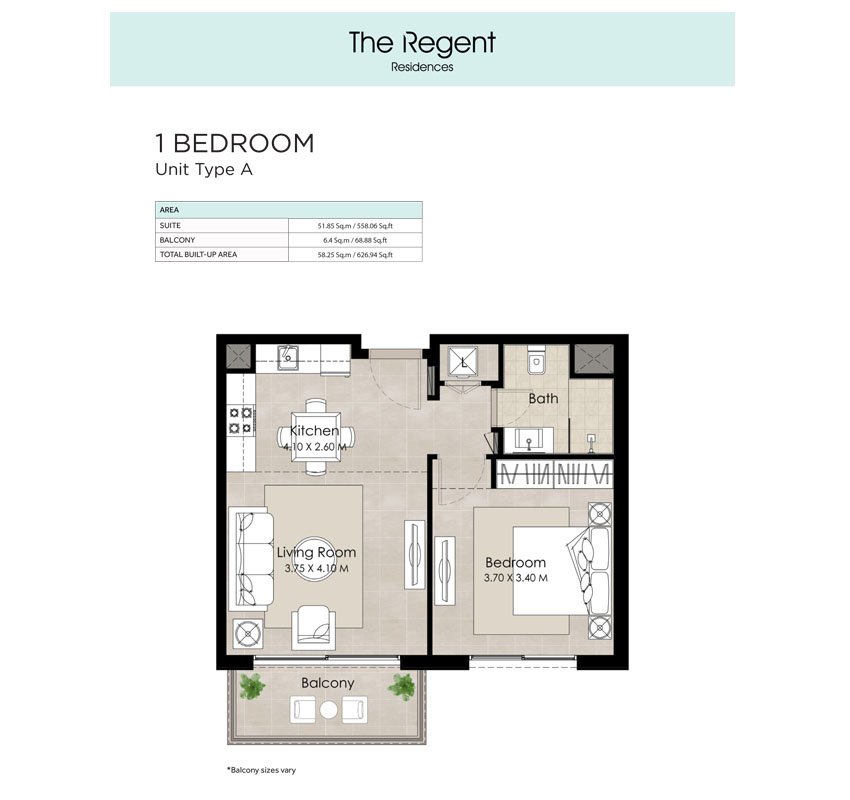 The Regent by Nshama Floor Plan
