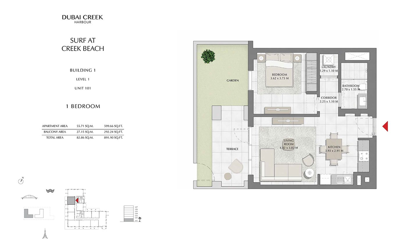 Surf Creek Beach Floor Plan