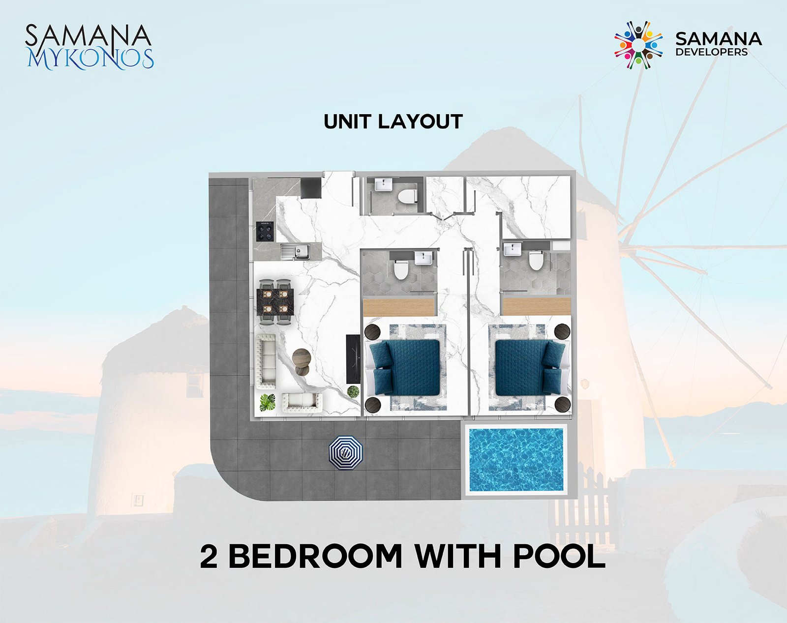 Samana Mykonos Floor Plan