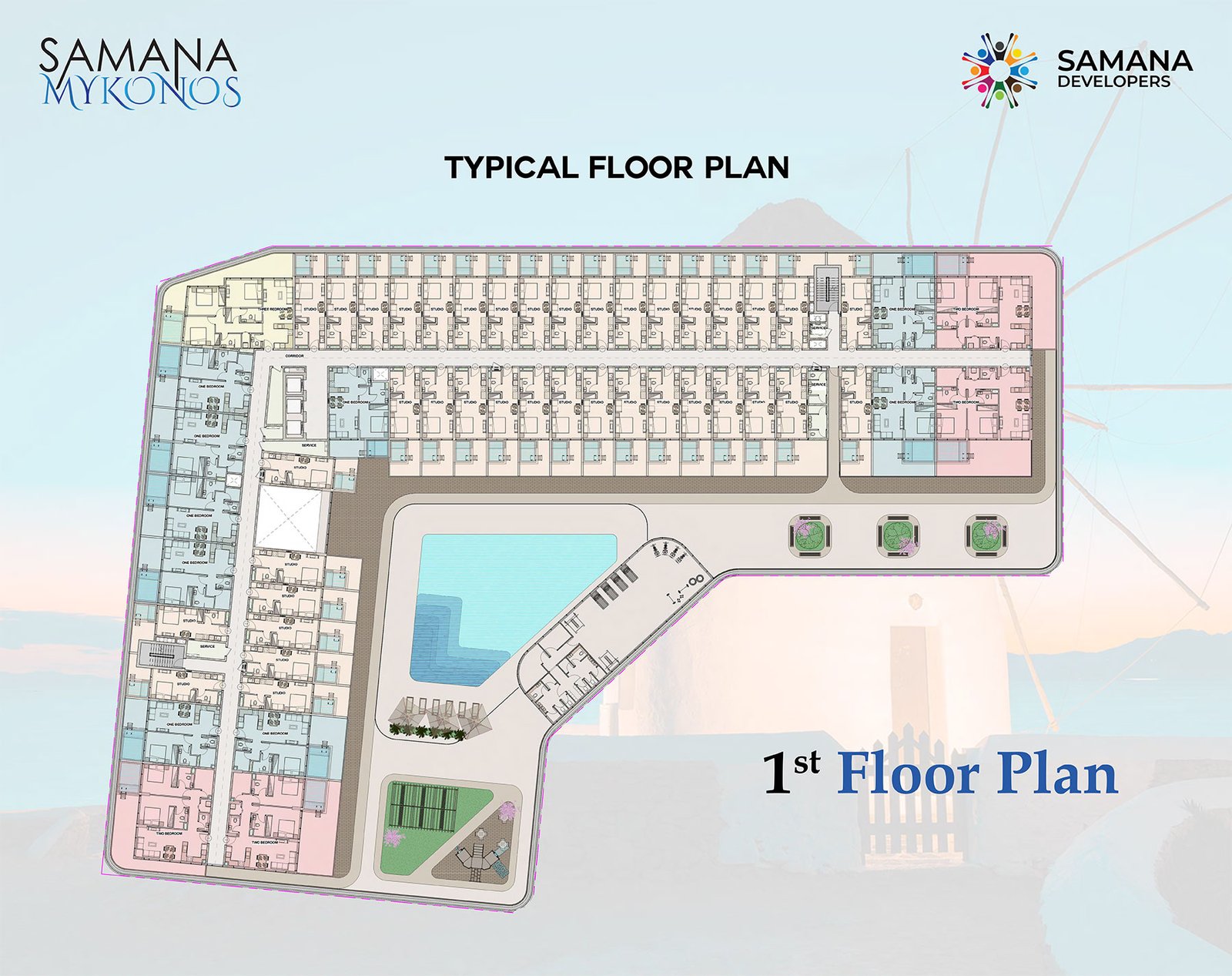 Samana Mykonos Floor Plan