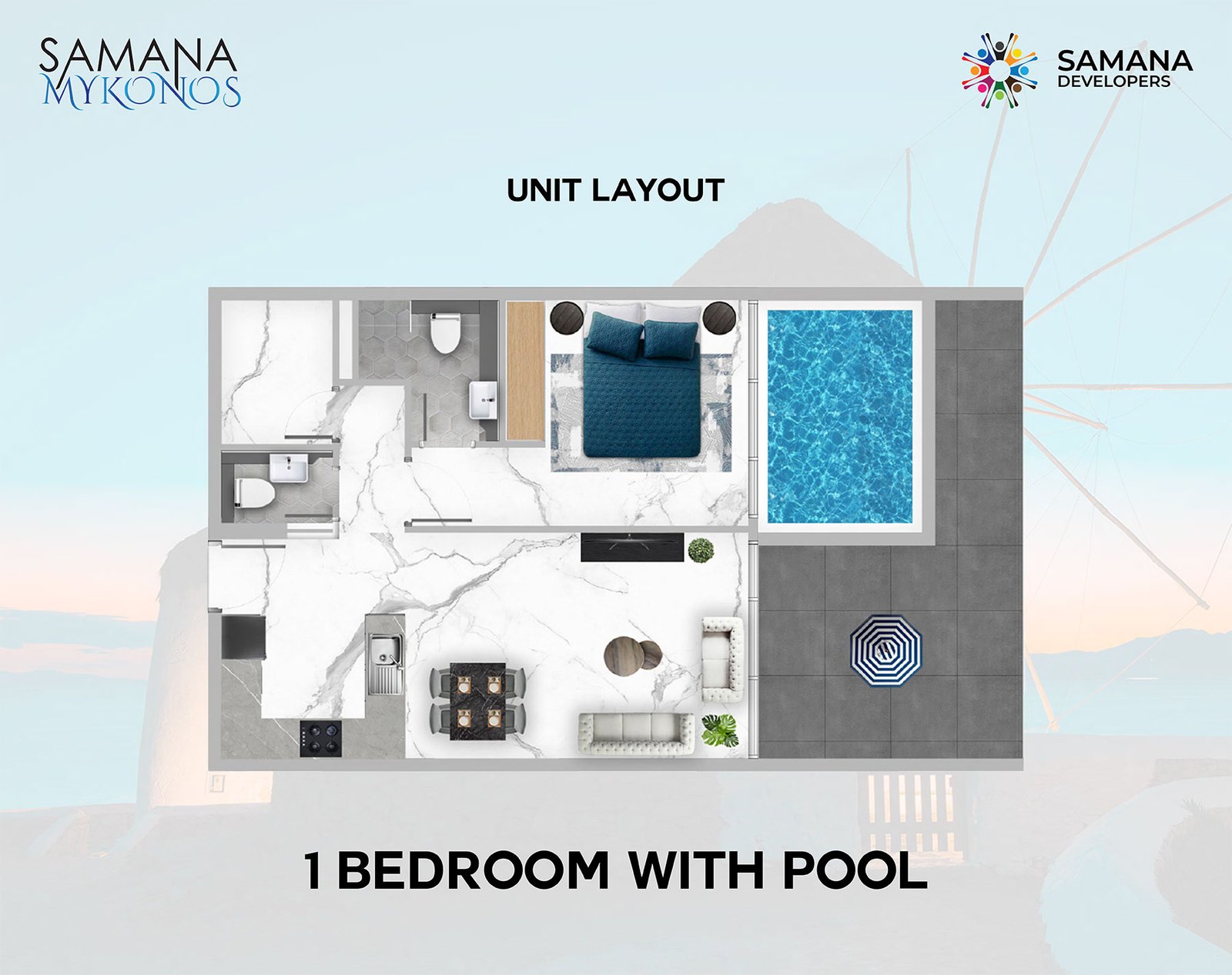 Samana Mykonos Floor Plan