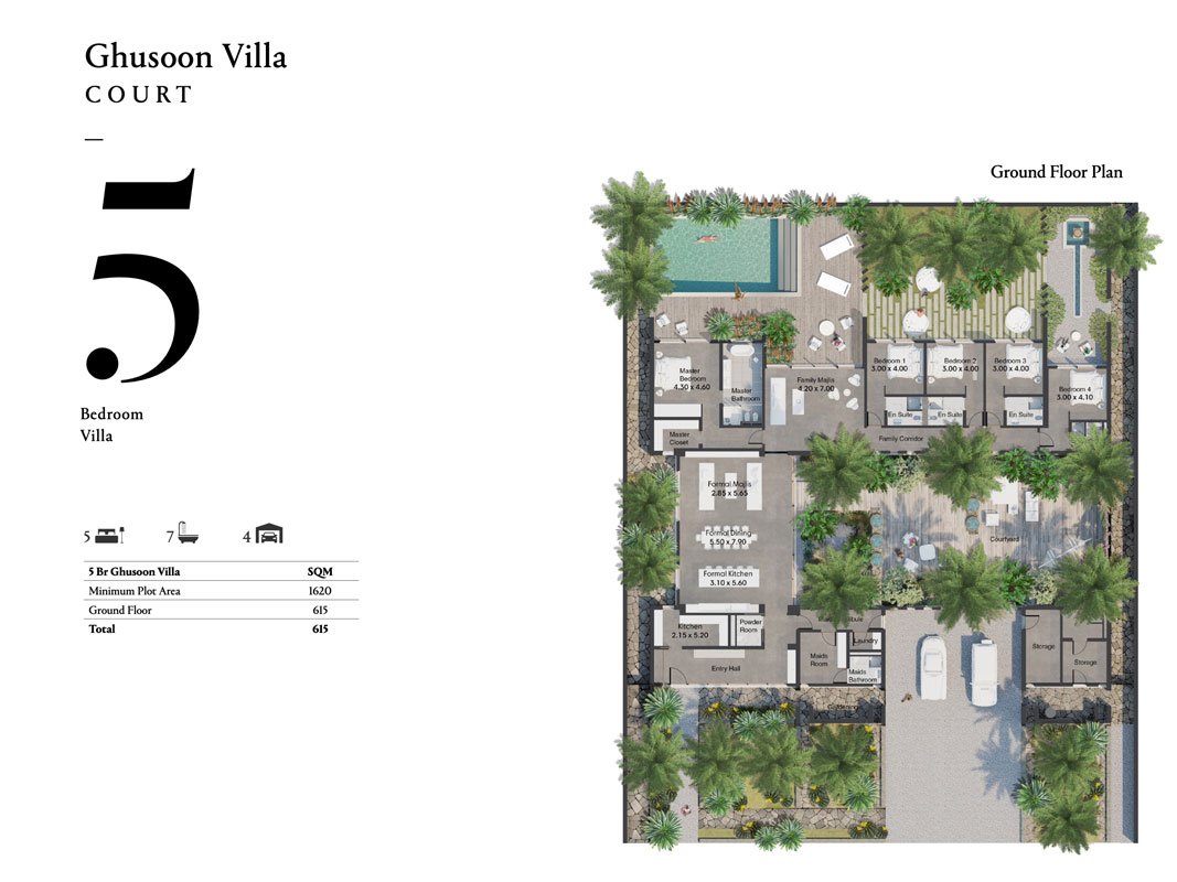 AlJurf Ghusoon Villas Floor Plan