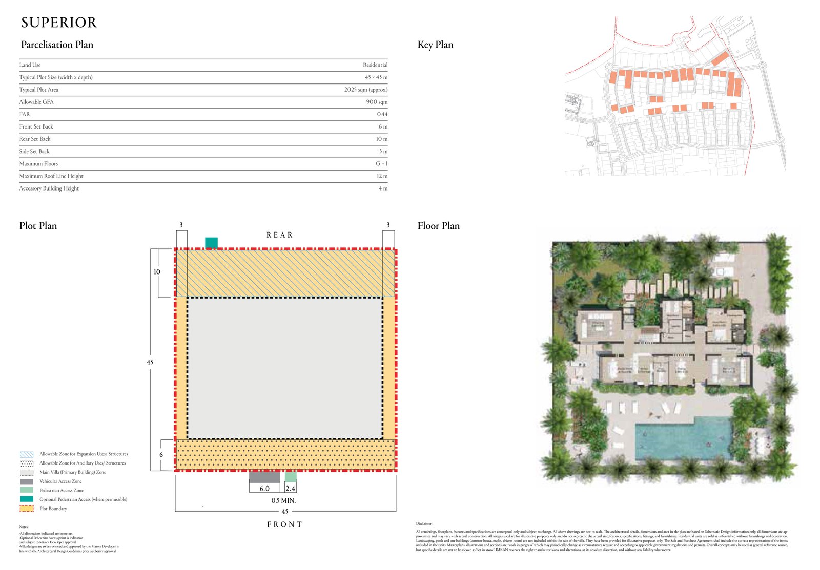 AlJurf Superior Land Plots Floor Plan